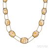 Antique Gold and Shell Cameo Necklace