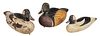 Three John Paxson Carved and Painted Duck Decoys