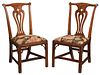 Pair George III Burlwood Side Chairs