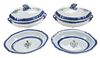 Pair Chinese Export Armorial Entrees and Plates 