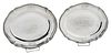 Pair George III Silver Oval Trays