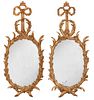 Important Pair George III Carved Giltwood Mirrors