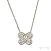 18kt White Gold and Diamond Butterfly Pendant, Graff