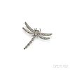 Platinum and Diamond Dragonfly Pendant/Brooch, Tiffany & Co.