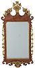 Chippendale Figured Mahogany Parcel Gilt Mirror
