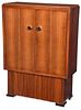 Art Deco Rosewood and Chrome Cabinet by DIM