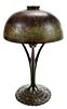 Tiffany Bronze Table Lamp and Shade