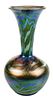 Durand Green King Tut Art Glass Vase