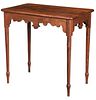 Southern Federal Scalloped Walnut Tea Table