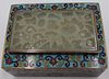 Chinese Cloisonne and Carved Jade Box.