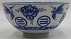 Chinese Blue and White Bowl with Herons.