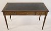 Louis Philippe Style Leathertop 3 Drawer Desk