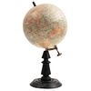 GLOBE, FRANCE, EARLY 20TH CENTURY, In wood, paper and gold metal Designed and manufactured by geographer J. FOREST 14" (36 cm)