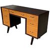 Mid-Century Modern Desk with 7 Drawers