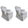 Pair of Upholstered Armchairs by J. Robert Scott