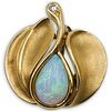 18k Gold and Opal Pendant