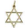 14k Gold Judaica Star Pendant