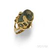 18kt Gold and Roman Glass Ring
