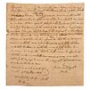 [SLAVERY & ABOLITION]. Manuscript court document regarding an ownership dispute over enslaved woman named Clarissa. Montgomery County, GA, 9 October 1