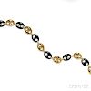 18kt Gold, Onyx, and Diamond Necklace