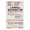 [CIVIL RIGHTS]. March on Washington. [Washington, DC], 1963.  