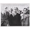 [KING, Martin Luther, Jr. (1929-1968)]. Press photograph of Dr. King, Coretta Scott King, and Florida Governor LeRoy Collins leading march to Montgome
