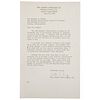 KING, Coretta Scott (1927-2006). Typed letter signed ("Coretta S. King") to Sherwin C. Badger. Atlanta, 30 June 1966.1 page, 12mo, on Mrs. Martin Luth