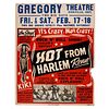 [MUSIC]. Hot from Harlem Revue. Baltimore: Globe Poster, [1956].  