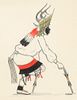 Jose Roybal [Oquwa], Untitled (Deer Dancer)