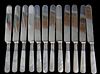 Set of 12 Mother of Pearl Handle Dessert Knives