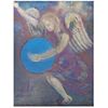 CARMEN PARRA, El ángel de la guarda en la tierra, Signed and dated 20-V-2020, Oil on canvas, 66.9 x 51.1" (170 x 130 cm), Document