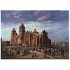 MARIO CASTRO, Catedral metropolitana, Signed on front, Signed and dated Primavera 2011 on back, Oil on canvas, 51.1 x 70.8" (130 x 180 cm)