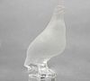 Paloma. Fancia, siglo XX. Elaborado en cristal opaco Lalique. Firmado. 17.5 cm de altura