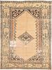 ANTIQUE PERSIAN MALAYER RUG, 6 ft 3 in x 4 ft 7 in