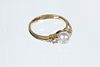 14K GOLD, PEARL AND DIAMOND RING