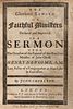 RARE COLLECTION OF TEN LATE 17TH C. ENGLISH SERMONS BOUND IN ONE VOLUME