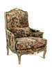 A Louis XV Painted Bergere