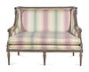 A Louis XVI Style Painted Settee