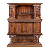A French Renaissance Revival Carved Walnut Cabinet