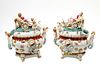 A Pair of German Porcelain Figural Tureens and Covers