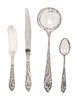 A Chinese Export Silver Teh Ling Flatware Service