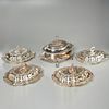 (5) antique English silver plated serving dishes