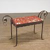 Spanish Revival wrought iron table or bench