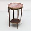 Louis XV style marble top occasional table