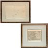 Jules Pascin, (2) prints, one signed