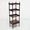 Victorian bronze mounted four-tier etagere
