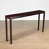 Asian Modern wood console table