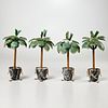 Petite Choses miniature tole palm tree topiaries