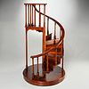 Architectural winding staircase model