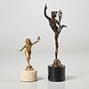 Greco-Roman cabinet bronzes, Mercury/Hermes & Eros